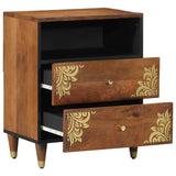 Bedside Cabinet Honey Brown 50 x 33 x 62 cm Solid Mango Wood 4018746