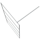 Walk-in Shower Wall Silver 115x195 cm Clear ESG Glass 152138