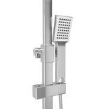 Dual Head Shower Set with Thermostat Stainless Steel 145053
