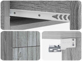 Wall-Mounted Bedside Cabinet Grey Sonoma 33 x 34.5 x 43 cm 898307