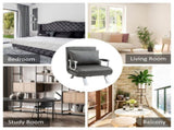 4-in-1 Faux Suede Chair Bed - Grey T3398P344817