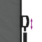 Retractable Side Awning Anthracite 160x1000 cm 4004733