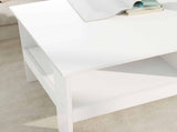 Coffee Table White 90 x 50 x 45 cm Engineered Wood 8000252