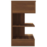 Bedside Cabinet Brown Oak 40x35x65 cm Engineered Wood 816045