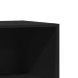 Wardrobe Black Engineered wood Compact Wardrobe Rectangular 840822