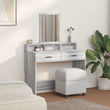 Dressing Table Grey Sonoma 100 x 41 x 140 cm Engineered Wood 865150