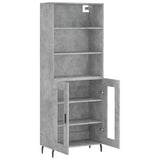 Highboard Concrete Grey 69.5x34x180 cm Engineered Wood 3189337