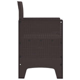 Garden Chair 4 pcs Brown 53 x 49 x 85 cm Polypropylene 847477
