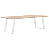 Dining Table Legs U-Shaped 2 pcs White 70x cm Steel 4012793