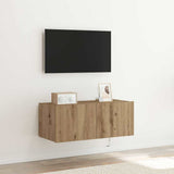 TV Wall Cabinet Artisan Oak 80 x 35 x 31 cm Engineered Wood 863106