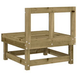 Garden Middle Sofas 2 pcs Impregnated Wood Pine 825407