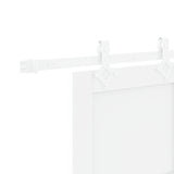 Sliding Door White 83 x 202 cm Solid Pine Wood 3445533