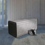 Garden Storage Box 138x53x57 cm 330 L Dark Grey and Black 151818