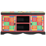 TV Cabinet Multicolour 100 x 35 x 50 cm Solid Mango Wood 4017571