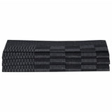 15 Piece Towel Set with Oven Gloves&Pot Holders Black Cotton 136296