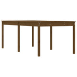 Garden Table Honey Brown 203.5x100x76 cm Solid Wood Pine 823986