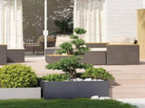Planter Anthracite 100x100x40 cm Steel 860817
