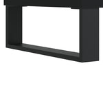ZNTS 3 Piece Bathroom Furniture Set Black Engineered Wood 3190284