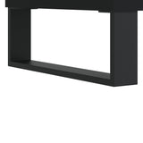 ZNTS 3 Piece Bathroom Furniture Set Black Engineered Wood 3190284