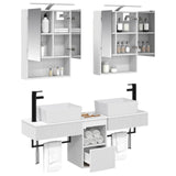 Bathroom Cabinet Set 5 pcs White 50 x 14.5 x 70 cm 3406319