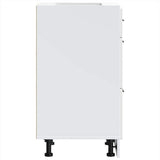 Kitchen Base Cabinet Porto White Engineered Wood 854220
