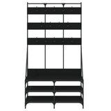 Clothes Rack with Shoe Storage Black 100x40x184 cm 837857