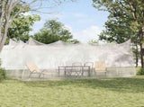 Garden Mosquito Net 156 Mesh White 3 x 6 x 2.5 m Polyester 42033540
