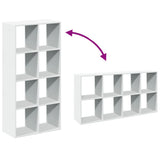 Room Divider Bookcase White 69.5x29x137.5 cm Engineered Wood 858021
