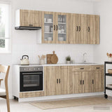 Kitchen Unit PORTO 8 pcs Sonoma Oak Engineered Wood 3438175