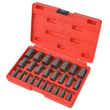 25 Piece Multi-Spline Screw Extractor Set Steel 210381