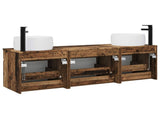 Bathroom Cabinet Set 3 pcs Old Wood 49 x 44.5 x 66 cm 3405775