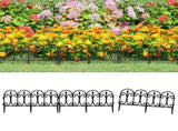 Lawn Edgings 17 pcs Black 10 m PP 318293