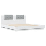 Bed Frame without Mattress White 180x200 cm Super King 3209898