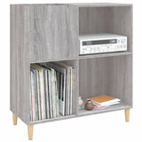 Record Cabinet Grey Sonoma 84.5x38x89 cm Engineered Wood 831995