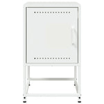 ZNTS Bedside Cabinets 2 pcs White 36x39x60.5 cm Steel 846457