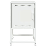 ZNTS Bedside Cabinets 2 pcs White 36x39x60.5 cm Steel 846457