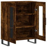 Sideboard Smoked Oak 69.5x34x90 cm Engineered Wood 827817