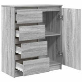 Sideboard with Drawers Grey Sonoma 71x35x84 cm Engineered Wood 861585
