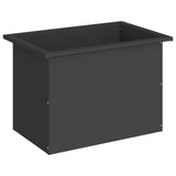 Garden Planter with LED Black 40 x 60 x 40 cm Steel 8008140