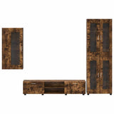 TV Cabinet Set FLORIN 3 pcs Smoked Oak Engineered Wood 3397949