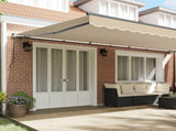 Retractable Awning Beige 600 x 350 cm Polyester and Aluminium 3331753