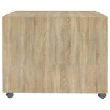 Coffee Table Sonoma Oak 55x55x40 cm Engineered Wood 810929