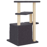 Cat Tree with Sisal Scratching Posts Dark Grey 83.5 cm 172123