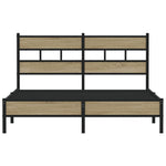 Bed Frame without Mattress Sonoma Oak 137x190 cm Engineered Wood 4017253