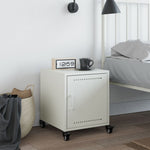 ZNTS Bedside Cabinet White 36x39x43.5 cm Steel 846624