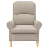 Armchair Light grey 76 x 94 x 102 cm Sharpa Fabric 42009851