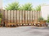 Outdoor Sofa Set 8 pcs Natural Solid Acacia Wood 3366812