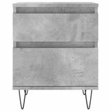 Bedside Cabinets 2 pcs Concrete Grey 40x35x50 cm Engineered Wood 830677