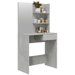 Dressing Table with Mirror Concrete Grey 74.5x40x141 cm 802808