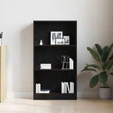 Bookcase Black Oak 60x24x109 cm Engineered Wood 862455
